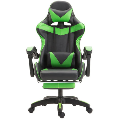 Sedia gaming, poltrona gaming, sedia da ufficio regolabile in altezza con funzione reclinabile regolabile, orecchie da gatto e cuscini