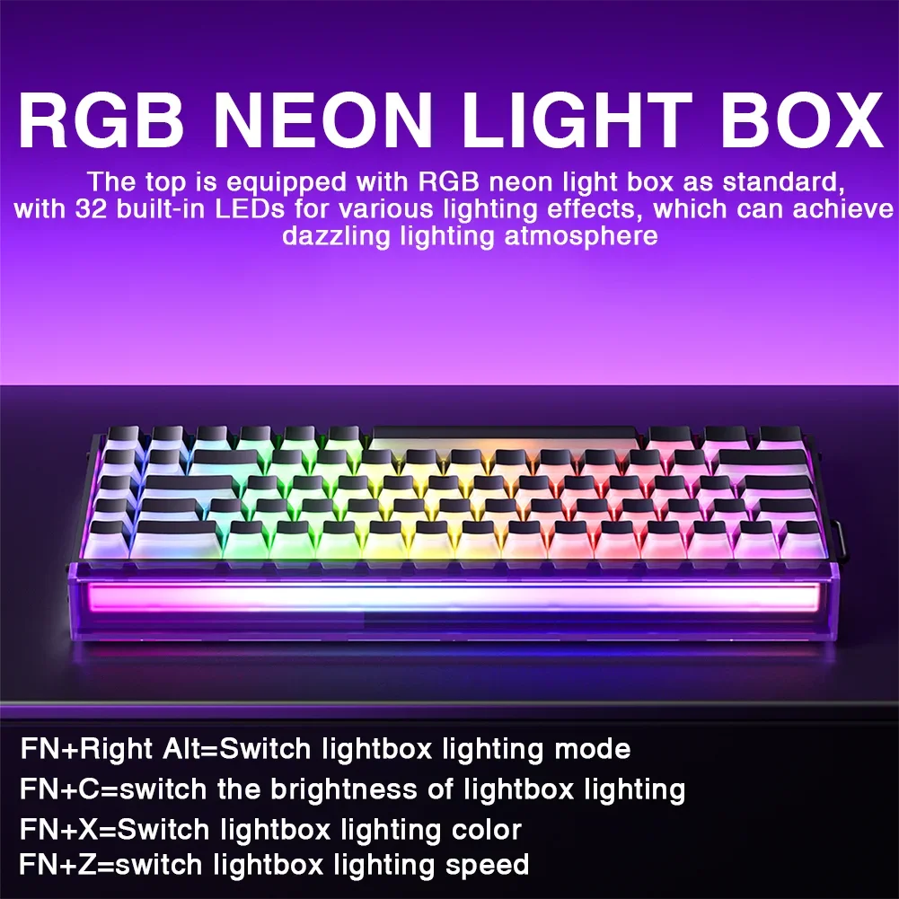 AULA HERO68 HE Tastiera con switch magnetici, Rapid Trigger, polling rate 8K, tastiera da gaming eSports RGB cablata meccanica