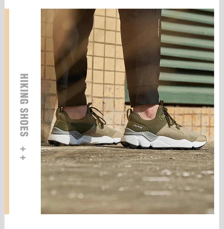 RAX Outdoor Breathable Hiking Shoes Men Lightweight Walking Trekking Wading Shoes Sport Sneakers Men Outdoor Sneakers Male