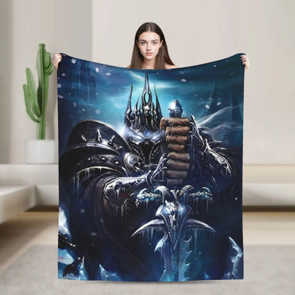 World of Warcraft, WOW Game Blanket Quality Super Warm  Throw Blanket Winter Picnic Outdoor Graphic Bedspread