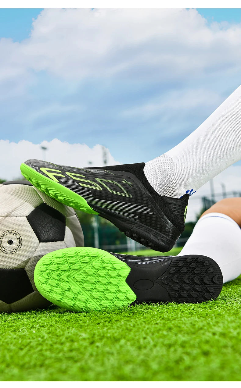 New Men Football Boots Non-Slip Match Grass Cleats High-top High-quality Soccer Shoes Futsal Sneakers Indoor Hot-selling Outdoor