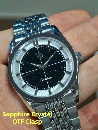 Watchdives WD1954 36mm VH31 Sweep Quartz Watch Sapphire Crystal 316L Steel 100M Water Resistant BGW9 Lume Men Watch