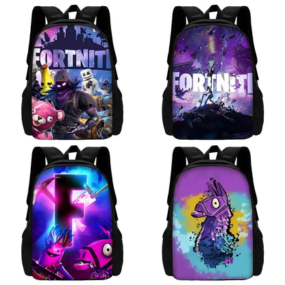 Nuovo zaino per bambini FortniteS alla moda, per ragazzi e ragazze, regalo di compleanno per studenti, borsa scuola unisex, zaino da campeggio resistente