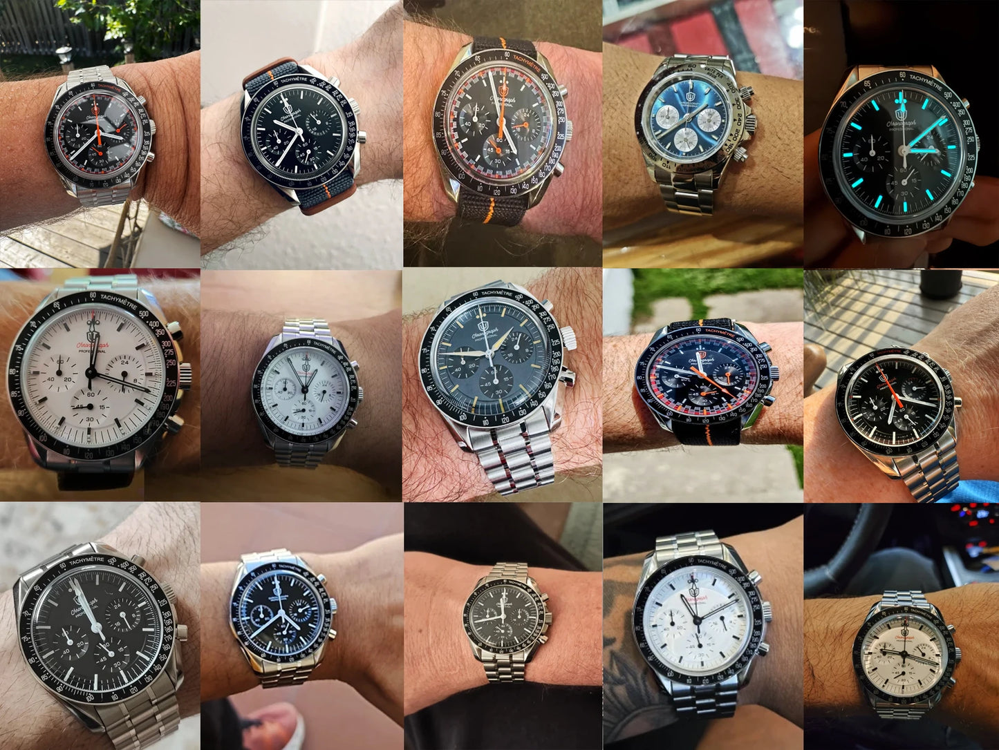 Reloj para hombre Watchdives New Wd1863 de cuarzo VK63, cronógrafo, cristal de zafiro abombado, resistente al agua, 39Mm, acero, marca líder, lujo, negocios