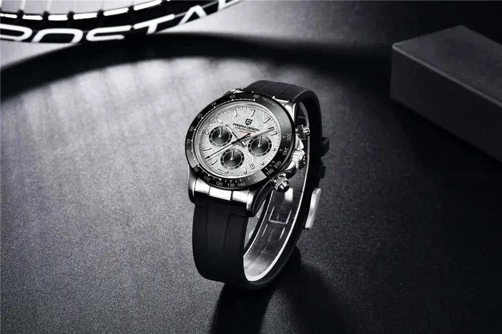 Nuovo originale PAGANI DESIGN PD-1664 orologio da uomo di lusso, movimento al quarzo giapponese VK63, zaffiro, impermeabile, cronografo, oro