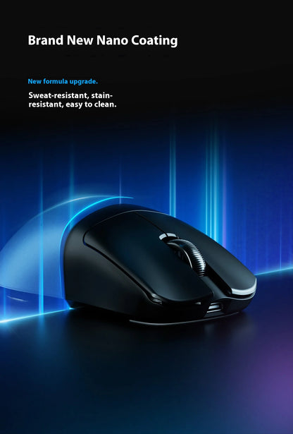 Ratón gaming inalámbrico trimodo ATK F1 V2 Ultra MAX PAW3950, doble 8K, ligero y ergonómico, ratón esports, accesorio personalizado para PC