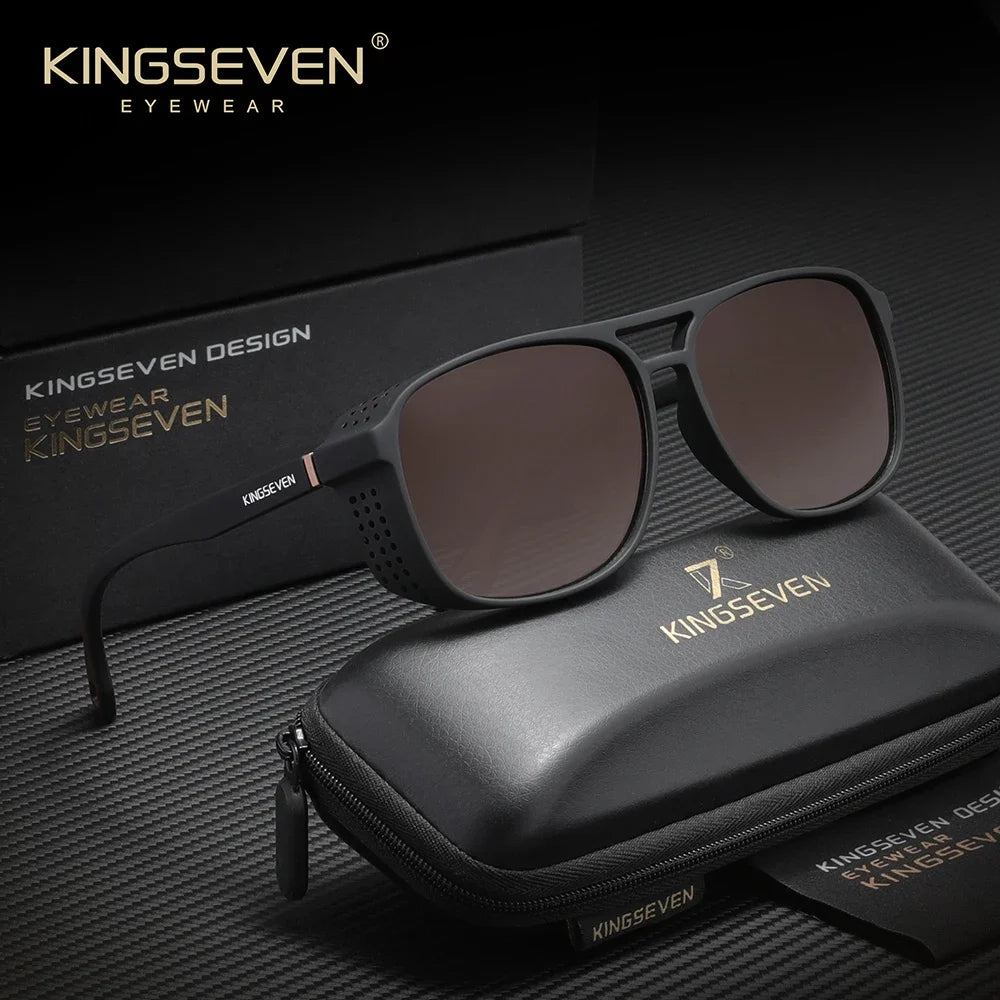 Lunettes de soleil polarisées de la marque KINGSEVEN, design classique, protection UV400, pour hommes et femmes, lunettes de sport et de plein air