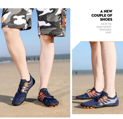 EOCENE men and women barefoot outdoor sports aqua shoes, quick-dry beach swimming fitness wading hiking cycling water sneakers