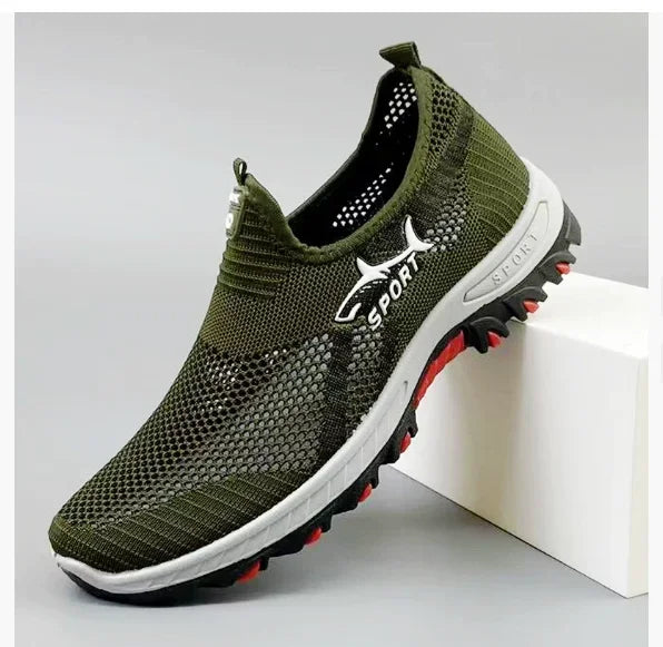 2025 Breathable Hiking Shoes for Men Air Mesh Casual Sneakers Outdoor Lightweight Casual Shoes New Fashion Walking Shoes for Men