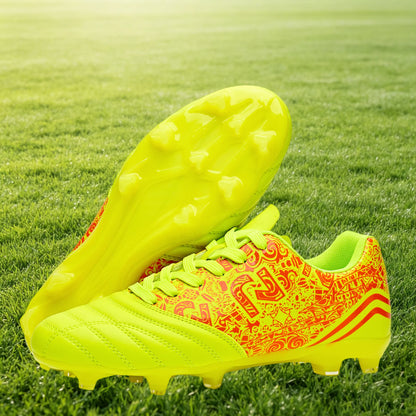 Chaussures de football unisexes pour hommes AG/FG, crampons légers en PU à haute adhérence pour l'entraînement sportif sur gazon extérieur