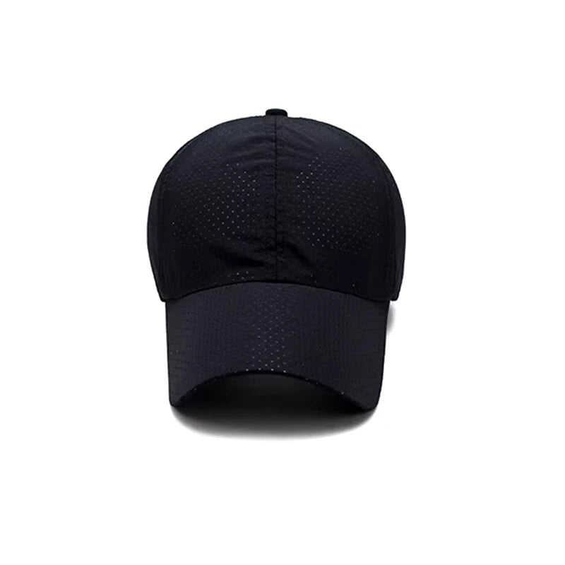 Casquette pour homme printemps-été, couleur unie, en maille ; casquette de baseball pour femme, automne, édition coréenne ; casquette anti-UV, en maille respirante, à visière