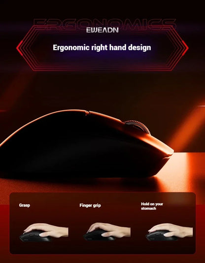 EWEADN A5 Pro Ultra Wireless Gaming Mouse, Lightweight Tri-Mode Mouse with PAW3395 Sensor, 26K DPI, Low Latency Rechargeable Gaming Mouse
