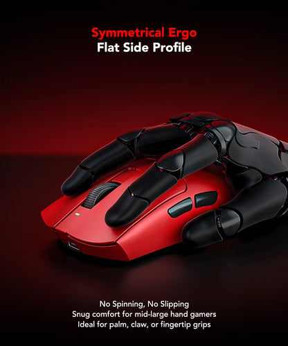 Mouse gaming KYSONA Jupiter Series cablato e wireless 8Khz con sensore PAW3950, Bluetooth, 46g, ricaricabile, driver web per PC e laptop