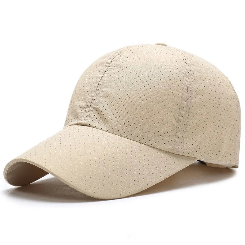 Casquette pour homme printemps-été, couleur unie, en maille ; casquette de baseball pour femme, automne, édition coréenne ; casquette anti-UV, en maille respirante, à visière