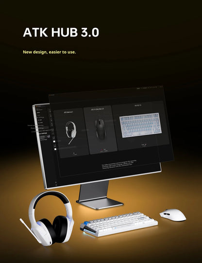 ATK X1 V2 Ultimate 2.0 mus trådløs Paw3950 ultralet 54g 750ips 0.163ms lav latenstid 650ips gamer nyt tilbehør gaver