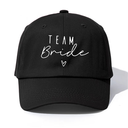 1pc Team Bride Print  Baseball Cap for Adults,  Minimalist Retro Style Casual Soft Adjustable Dad Hat, Perfect As Gift