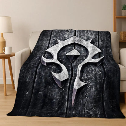 Koc flanelowy WOW World of Warcraft Arthas Demon Illidan Sylvanas, przytulny miękki koc narzutowy do domu, sypialni, na łóżko i sofę, prezent