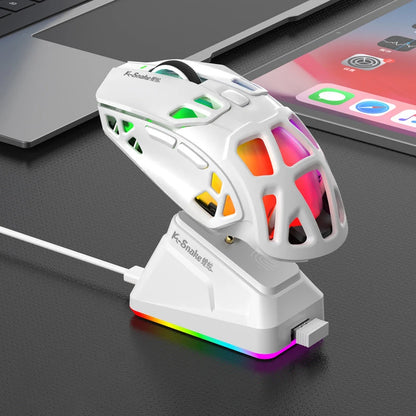 Lenovo Tri-Mode -kevyt pelihiiri RGB-lataustelakalla, 12000DPI, 2.4G/Bluetooth/langallinen ergonominen hiiri PC:lle ja kannettavalle tietokoneelle