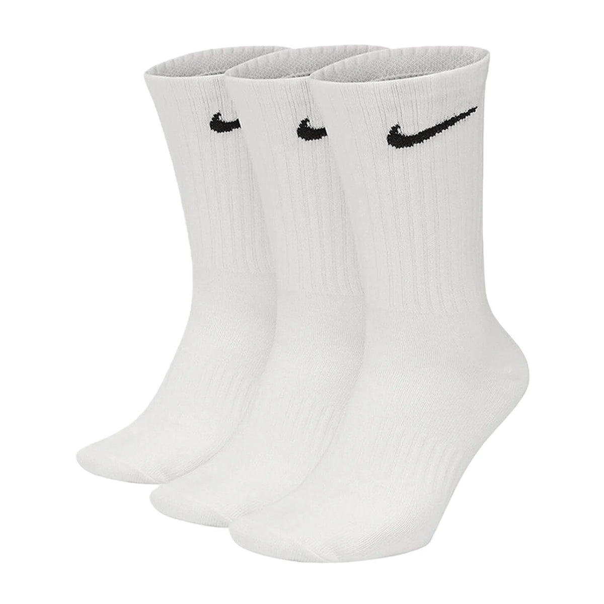 Meias Nike Meias grossas de basquetebol da Nike Meias desportivas compridas com tecnologia Dri-FIT para respirabilidade, embalagem de 3 pares SX7667-100