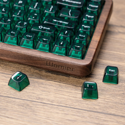 Womier WD75 QMK/VIA Tastiera gaming in legno, wireless tri-mode, meccanica personalizzabile RGB hot swappable, 8000mAh