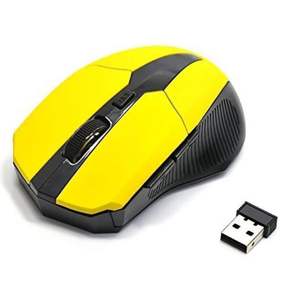 Mouse wireless 2.4Ghz 1200DPI regolabile, mouse ottico da gaming wireless per casa, ufficio, gioco, PC, computer e laptop