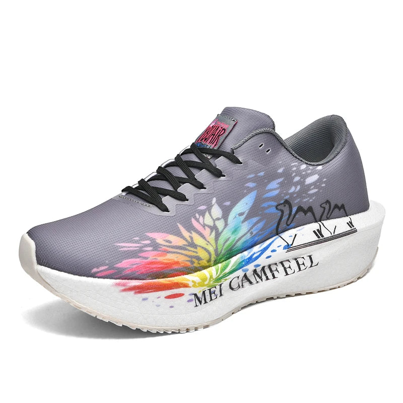 Scarpe da running 2026 con nuovo motivo Eagle, piastra in carbonio, scarpe sportive da maratona ultraleggere, traspiranti e ammortizzate per allenamento di corsa
