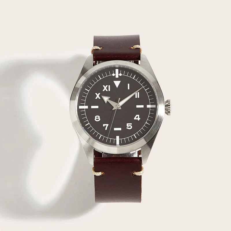 California Dial Watch Men Mechanical Movement Automatic Wristwatch Field Timepiece Man Clock Miyota 8215