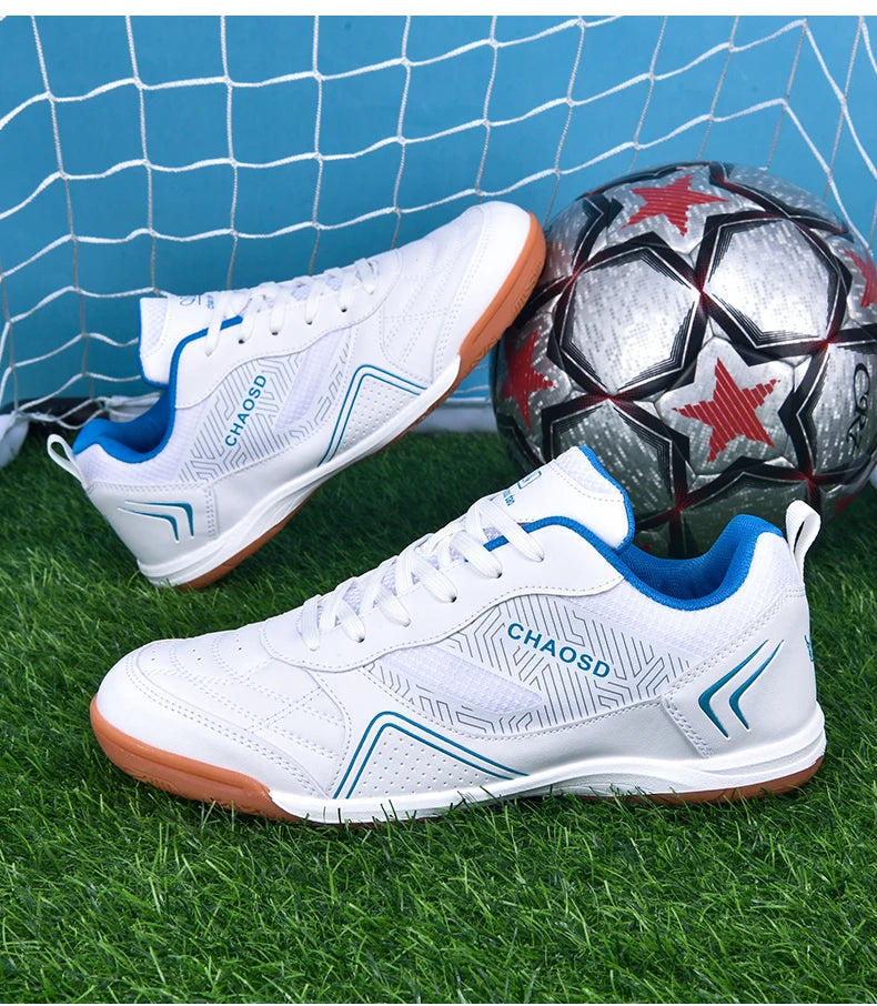 Men Professional Soccer Cleats Anti-Slippery Futsal Training Cleats Wear Resistant Ultralight  Outdoor Indoor Unisex Sneakers