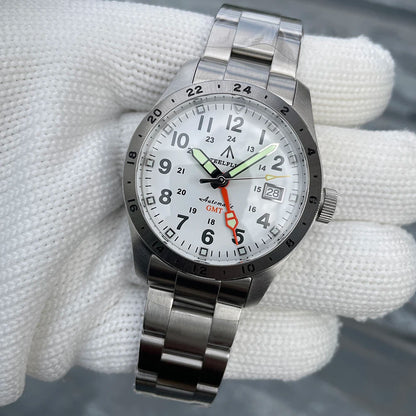 Relógio de pulso mecânico STEELFLIER Official SF792 GMT, movimento NH34, luminescência Super BGW9 C3, resistente à água até 200M, relógio de mergulho de luxo para homem