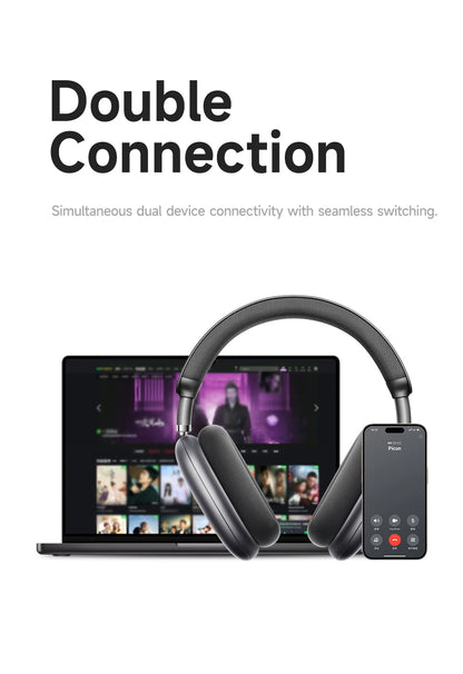 Cuffie wireless Picun F8 Pro ANC con head tracking, audio spaziale 3D, ANC -52dB, headset Bluetooth Hi-Fi, microfono HD ENC, app a bassa latenza