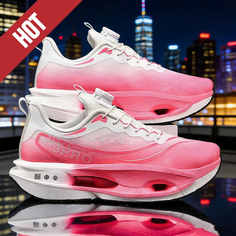 Running Shoes Carbon Board Speciality Marathon Men Sports Breathable Lightweight Women's Comfortable Athletic Nonskid Sneakers