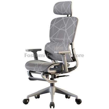 Sedia da ufficio per computer in mesh traspirante con braccioli e supporto lombare, sedia da scrivania ergonomica regolabile, sedia da gaming per la casa con poggiatesta