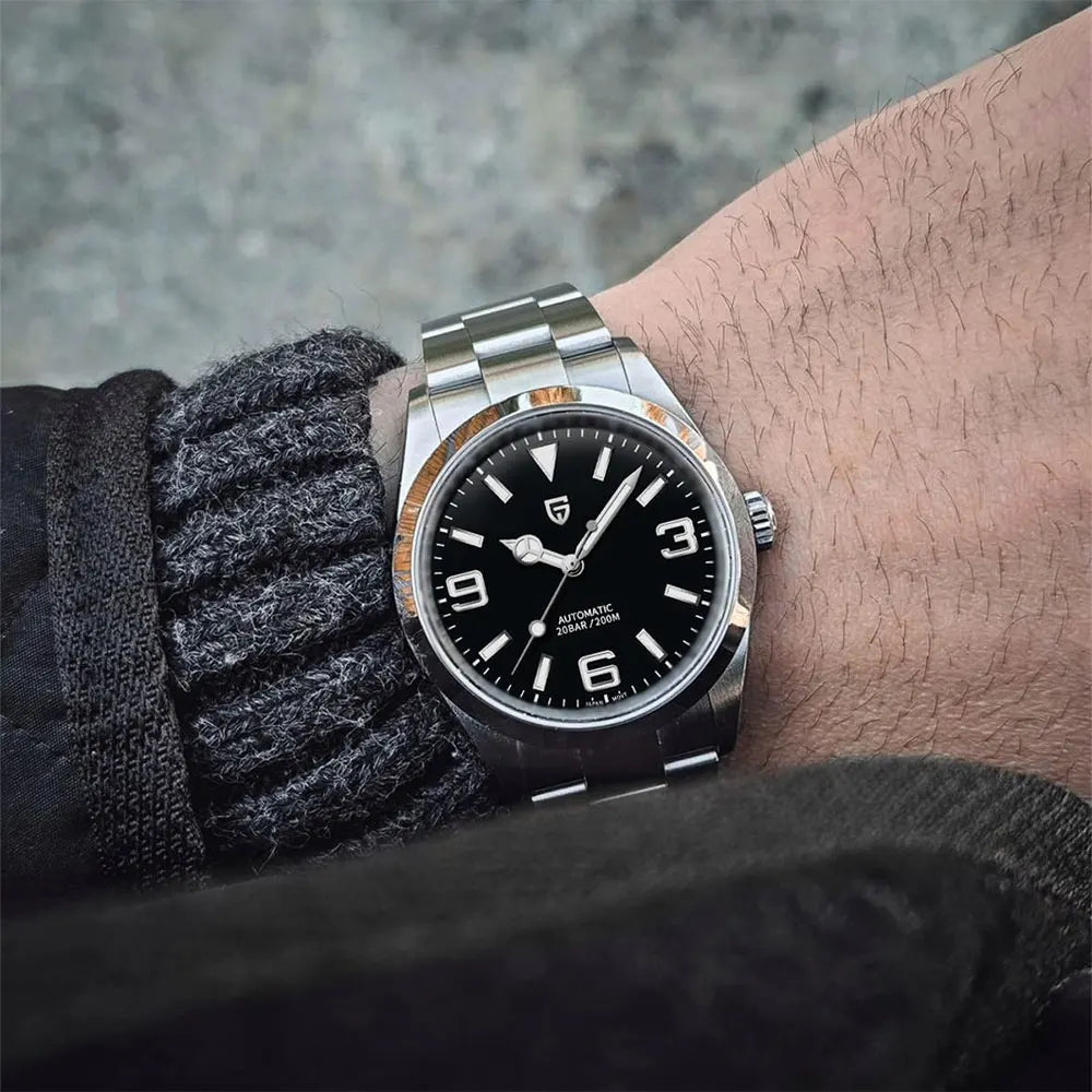 PAGANI DESIGN Orologio da uomo Top Brand 20bar impermeabile, orologio meccanico classico di lusso con vetro zaffiro, orologio automatico da polso da uomo