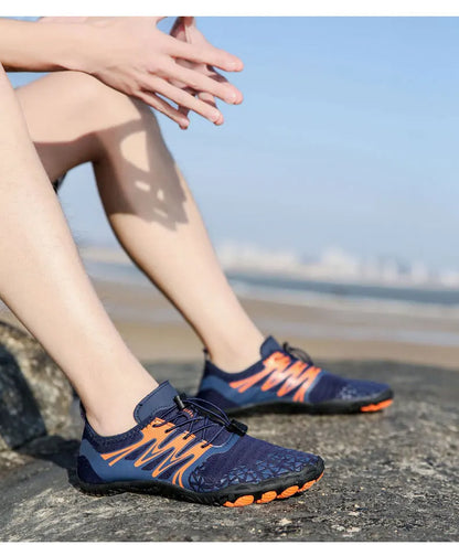 EOCENE men and women barefoot outdoor sports aqua shoes, quick-dry beach swimming fitness wading hiking cycling water sneakers