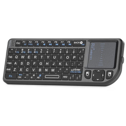 Tastiera wireless mini originale Rii X1 2.4GHz English/RU/ES/FR con TouchPad per Android TV Box/PC/Laptop