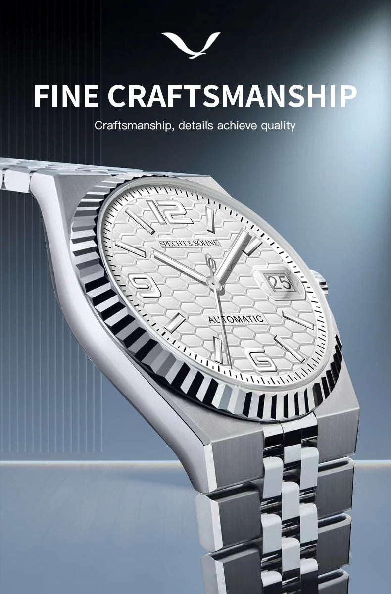 2025 Specht & Söhne Men's Automatic Mechanical Watch Japan Miyota 8215 Movt Stainless Steel Sapphire Crystal Watch reloj hombre
