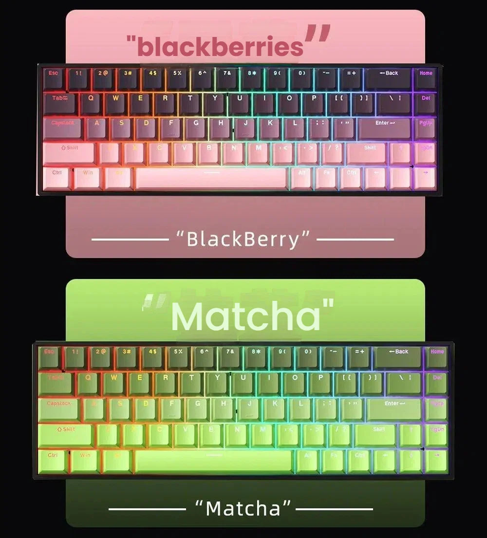 Tastiera meccanica portatile cablata K61, Phantom RGB colorata, risposta di livello gaming, design ergonomico, adatta al gaming e all’ufficio