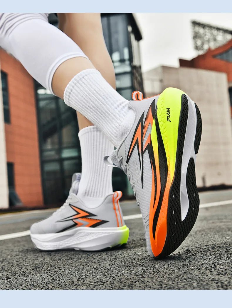 Running Shoes Speciality Marathon Men Sports Breathable Lightweight Carbon Board Women's Comfortable Athletic Nonskid Sneakers