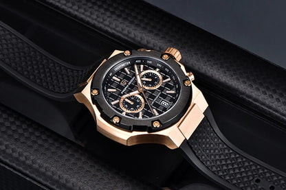 PAGANI DESIGN muški kvarcni satovi – luksuzni sportski kronograf, vodootporan, s luminescentnim kazaljkama i safirnim kristalom s antirefleksivnim premazom