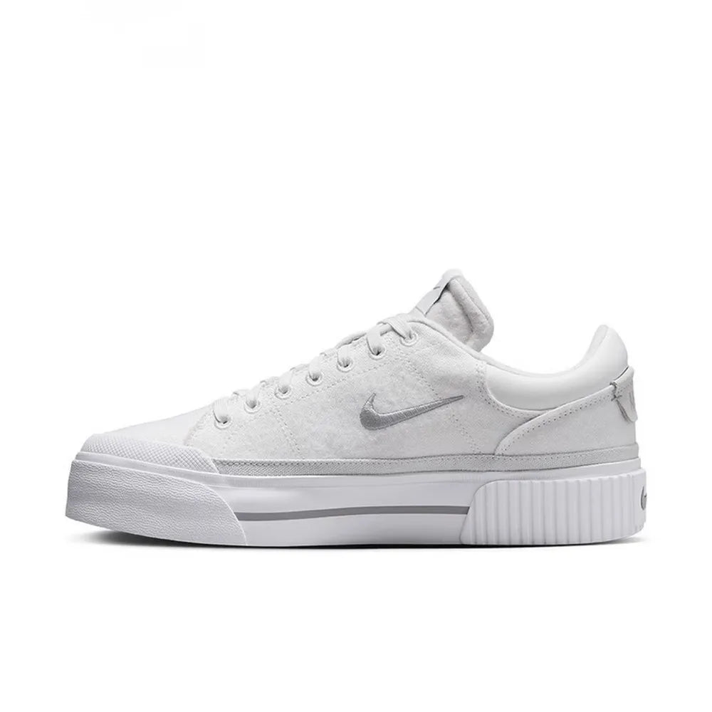 Nike Court Legacy Lift Height-Enhancing Sole Design Comfortable Anti-Slip Cushioning Durable Athletic Shoes  FZ2606-100