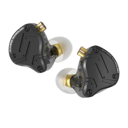 Auriculares intrauditivos con cable KZ ZS10 Pro X HiFi con graves de monitorización, cable desmontable y micrófono