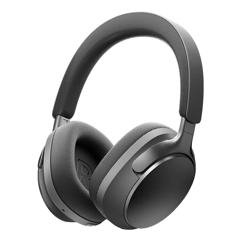 Casque sans fil supra-auriculaire, casque ANC adaptatif 58 dB avec 140 h d'autonomie, Bluetooth 6.0, double haut-parleur 4 fréquences, audio spatial