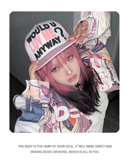 Gorras de béisbol unisex nuevas con bloques de color, letras estampadas y bordadas, estilo hip hop, malla transpirable, visera para el sol, tipo trucker streetwear, versátiles