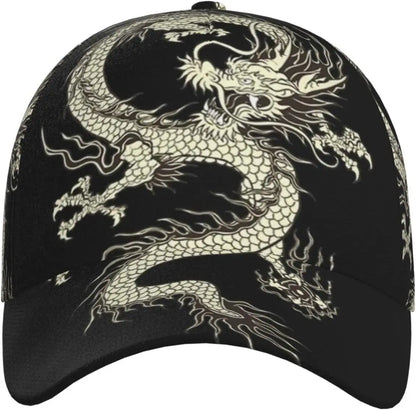 Casquette Snapback Dragon - Casquettes de baseball pour hommes - Casquette de soleil pour hommes - Casquette Trucker ajustable et tendance pour femmes et hommes