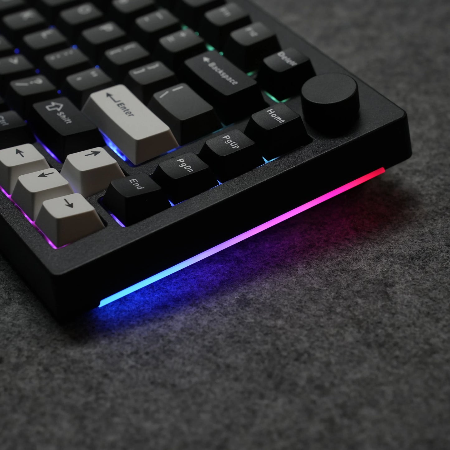 Teclado Akko 5075 V3 75% ANSI-US con rueda de volumen, hot-swappable, RGB, USB Type-C/2.4g y BT5.0, trimodo, teclado mecánico gaming personalizado