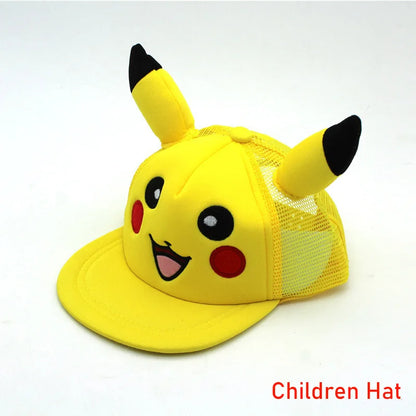 Καπέλο Anime Pokemon Καπέλο μπέιζμπολ Ρυθμιζόμενο Pikachu Cosplay Hip Hop Κινουμένων Σχεδίων Καπέλα για Ενήλικες Αγόρια Κορίτσια Παιδιά Δώρα Γενεθλίων