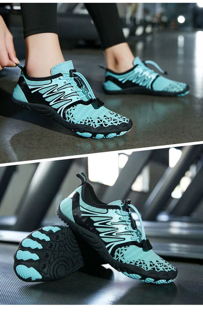 EOCENE men and women barefoot outdoor sports aqua shoes, quick-dry beach swimming fitness wading hiking cycling water sneakers