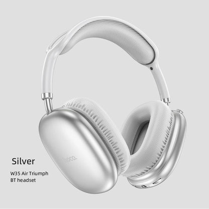 HOCO W35 Air Wireless Bluetooth 5.3 Over-Ear Headphones – Deep Bass Stereo Gaming Headset with Microphone, TF Card & AUX Mode, Waterproof Sports Headphones
