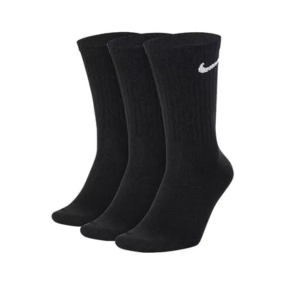 Nike Casual Cushioned Mid-Cut Basketball Socks Unisex Combo Pack White SX7667-100