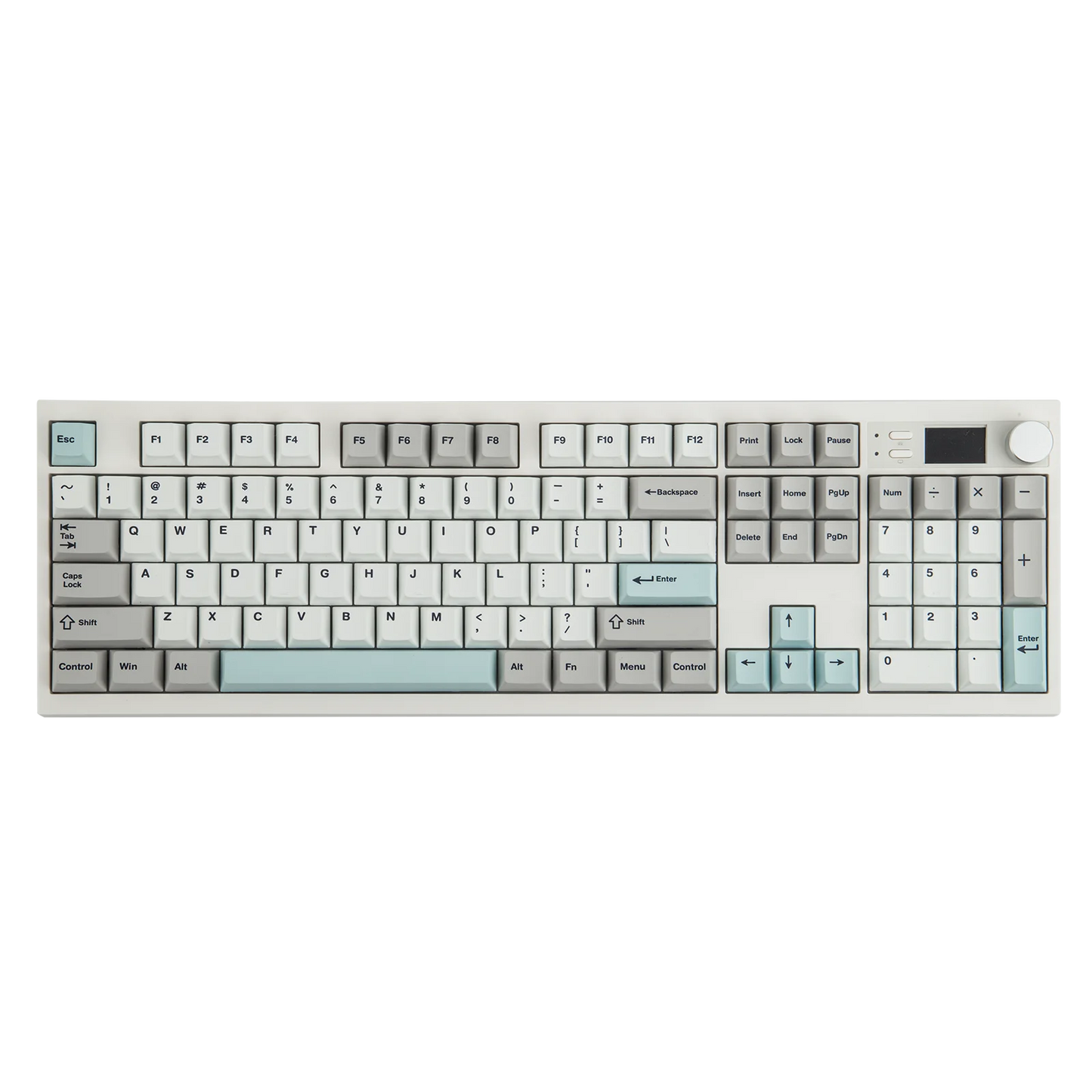 EPOMAKER QK108 QMK/VIA Full-Sized ANSI US Layout Wired/BT/2.4Ghz Wireless Mechanical Keyboard RGB Backlight with 8000mAh Battery